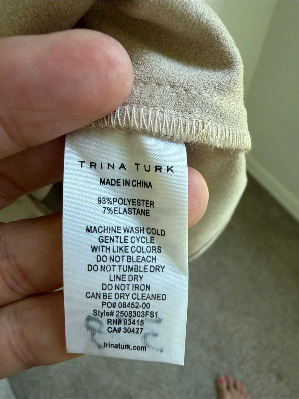 NWT Trina Turk Sequoia Suede Tan Button-Front Dress
